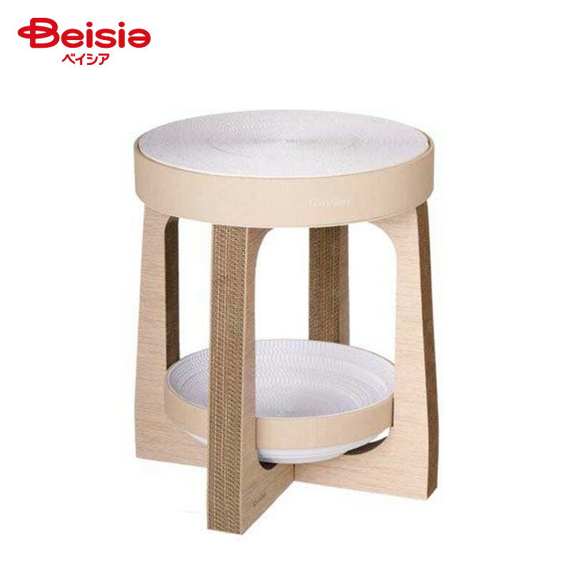 GariGari ガリガリスイートスツールウォームグレージュ ペット | 猫 爪とぎ ガリガリスイート スツール..