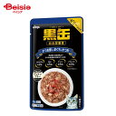 アイシア 黒缶パウチ かつお節入り まぐろとかつお 70g×12個 ペット