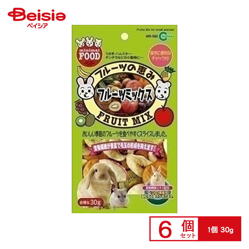 マルカン ミニマルフード フルーツの恵み フルーツミックス 30g MR-582 ×6個 ペット