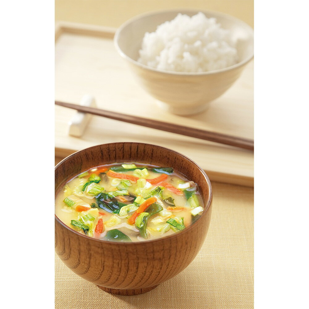 フジサワ 野菜たっぷり 味噌汁の具 お徳用 160g×6袋 | 乾燥野菜 みそ汁 スープ 具材 4種の野菜 わかめ インスタント 簡単調理 お徳用 常備 キャンプ アウトドア まとめ買い beisia-10168795 ベイシア楽天市場店 サンプル画像2