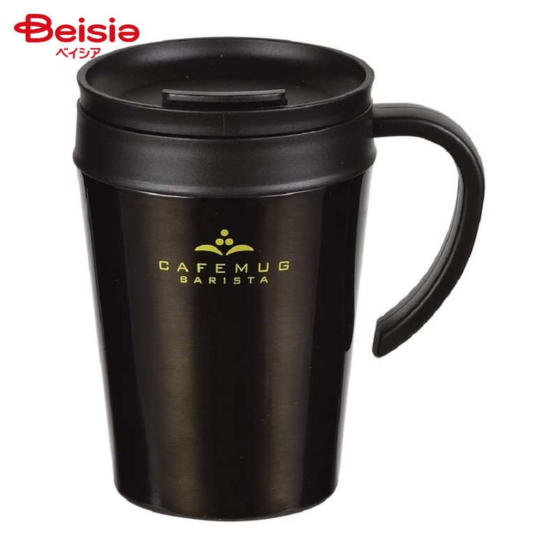 Rakuten - パール金属 カフェマグバリスタ 真空蓋付マグカップ400ml ブラック HB-3988
