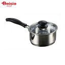 パール金属 レシェンテ 3層底ガラス蓋付片手鍋 14cm H-1048