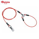 ペティオ タフギア ワイヤーチェーン プラス 4.5mm レッド ペット(4)