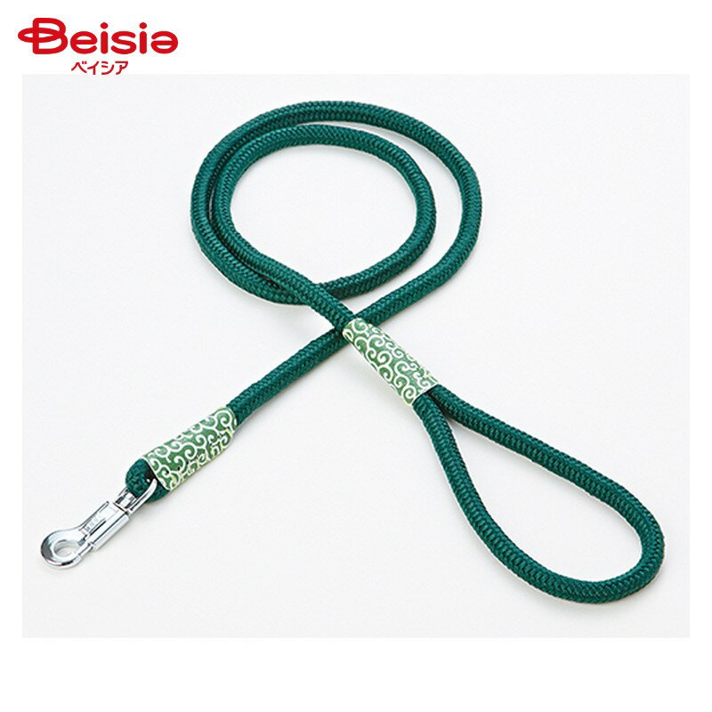 ペティオ 犬雅 唐草丸紐 15mm グリーン ペット | 犬 首輪 唐草模様 和柄 丸紐 中型犬 15mm グリーン ペット用品 犬用品 おしゃれ かわいい お散歩
