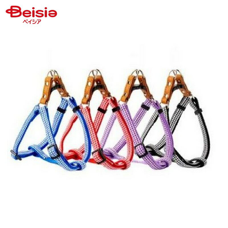 リードッグ プチギンガムカンタンハーネスSS-ブラック ペット | 犬 ハーネス 小型犬 ギンガムチェック ..