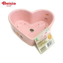 マルカン うさぎのハート型コーナー食器 ES-14 ペット | うさぎ 食器 餌入れ エサ入れ 陶器 ハート型 コーナー
