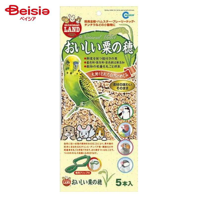 マルカン おいしい粟の穂 MB-835 5本入り ペット | マルカン おいしい粟の穂 粟の穂 小鳥 おやつ インコ おやつ 文鳥 おやつ セキセイインコ おやつ 5本のサムネイル