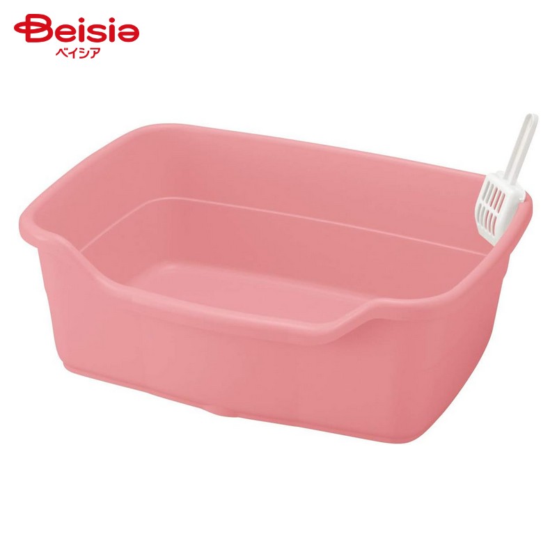 リッチェル ラプレ ネコトイレ 深型 60 コーラルピンク ペット