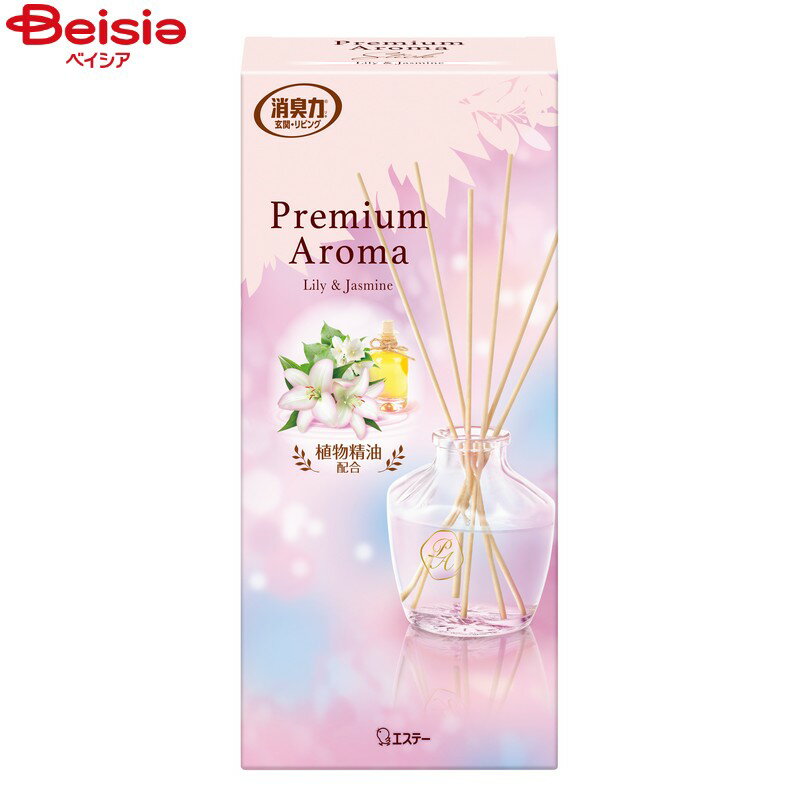 エステー お部屋の消臭力プレミアムアロマ スティック リリー＆ジャスミン 本体 65mlのサムネイル
