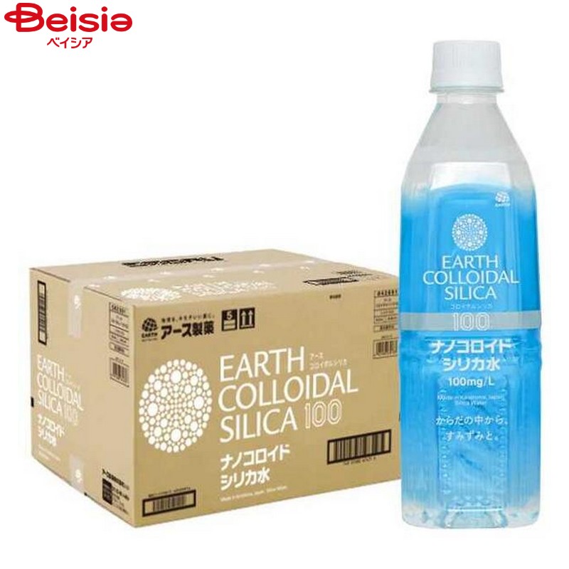 アース製薬 ナノコロイドシリカ水 500mL | ナノコロイドシリカ 水 シリカ水 ナノコロイド 飲用シリカ ナノ粒子シリカ ミネラルウォーター ミネラル補給 水素水 還元水