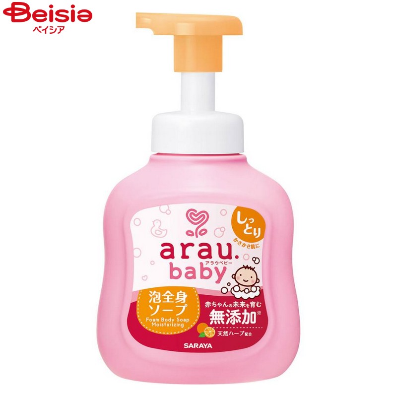 サラヤ アラウ.ベビー泡全身ソープしっとり本体 450ml