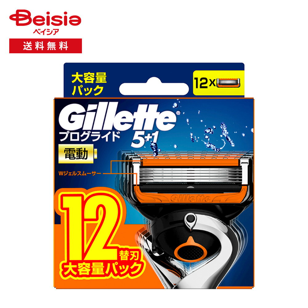 P&G ジレット(Gillette) プログライド パワー 替刃12個 | 電動カミソリ 替刃 髭剃り メンズ 深剃り シェービング 肌に優しい ひげそり 男性 お風呂剃り スキンケア グルーミング まとめ買い ストック お得