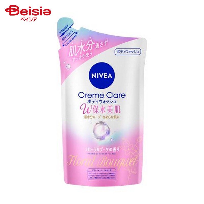 花王 ニベア クリームケア ボディウォッシュ W保水美肌 フローラルブーケの香り 詰替350ml 石鹸・シャンプーのサムネイル