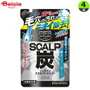 コーセー メンズソフティモリンスインシャンプー炭つめかえ 400ml×4個