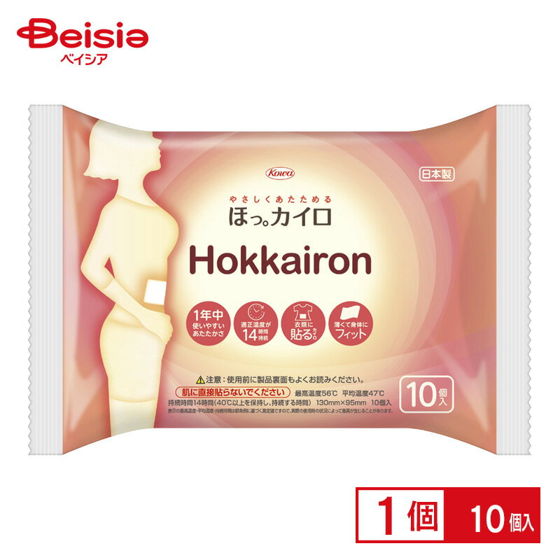 興和 ホッカイロ Hokkairon 貼る レギュラー 10個 おなかにやさしい低温設計の貼るカイロ 冷えがつらい女性に 軽量薄型 ホッカイロン