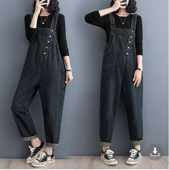 春新作 予約商品 大きいサイズ レディース オーバーオール サロペット デニム ツナギ M L LL 3L 4L 5L 大人 30代 40代 50代 冬服 202310