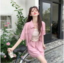 予約商品 大きいサイズ レディース セットアップ 上下セット ジャケット ハーフパンツ 半袖 大人 30代 40代 50代 冬服 冬 冬服