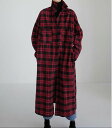 【39%offクーポン対象】夏新作 予約商品 チェック柄 コート ロング カジュアル モード 大きいサイズ レディース 赤 レディース 大人 30代 40代 5...