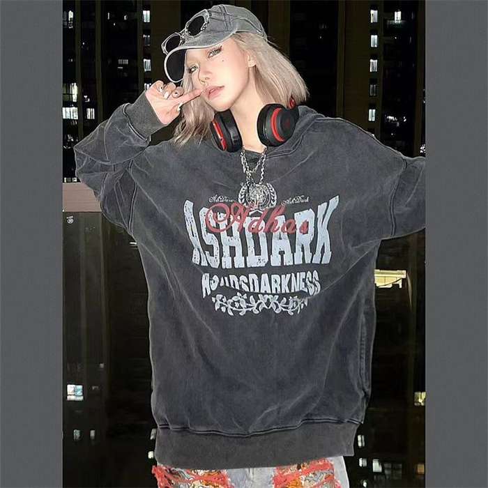 予約商品 スウェット 長袖 ブラック カジュアル トップス プリント レーシング 大きいサイズ レディー..