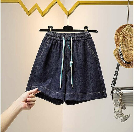 【8/9_39%offクーポン対象】夏新作 予約商品 デニムショートパンツ ゴムウエスト ドローコード付き スポーティー 大きいサイズ レディース レディース 大人 30代 40代 50代 【8/9_39%offクーポン対象】夏新作 予約商品 デニムショートパンツ ゴムウエスト ドローコード付き スポーティー 大きいサイズ レディース レディース 大人 30代 40代 50代