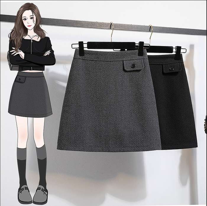 秋新作 予約商品 ツイードAラインスカート ヒップフィットショート 着回し効く スリップ付き大きいサイズ レディ-ス レディース 大人 30代 40代 50代 秋服 2025秋冬新作