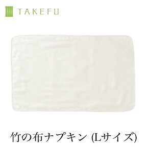 【送料無料】【2枚組】TAKEFU 竹布 ガーゼ 布ナプキン L サービスプラン（メール便送料無料）（開封後返品不可商品）ナファ生活研究所 抗菌 敏感肌 アトピー 無農薬 オーガニック 肌にやさしい 天然繊維 竹繊維 ナファ たけふ タケフ フェムケア 温活 妊活 PMS 生理