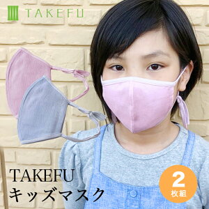 【送料無料】【2枚組】子供用マスク TAKEFU 竹布 キッズマスク サービスプラン （メール便送料無料）（開封後返品不可商品）【ベコ楽天】ガーゼマスク ナファ生活研究所 竹布 TAKEFU ナファ 天然 抗菌 保湿 乾燥対策　ナファ たけふ 竹布マスク 布マスク 子供用 マスク