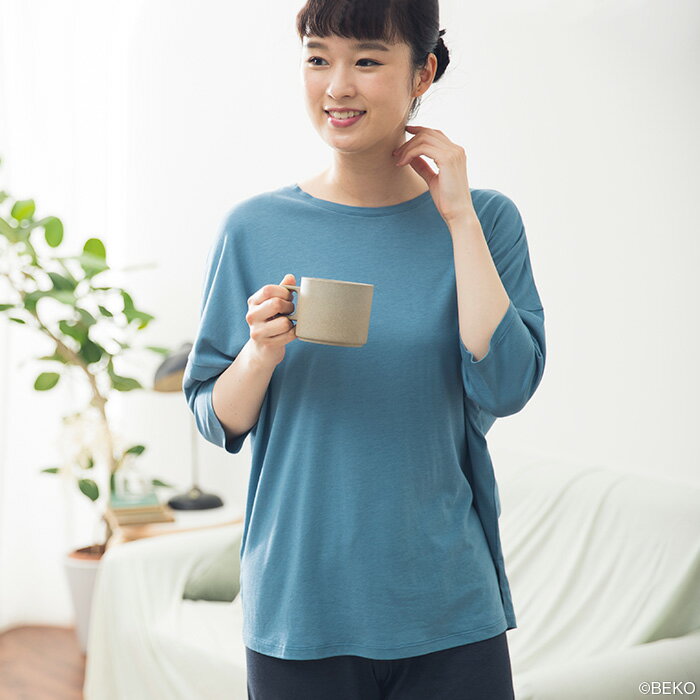 【送料無料】TAKEFU竹布ドルマンスリーブTシャツ(レディース)サービスプラン(メール便送料無料)(開封後返品不可商品)ナファ生活研究所抗菌敏感肌アトピー無農薬オーガニック肌にやさしい天然繊維竹繊維たけふタケフナファインナー