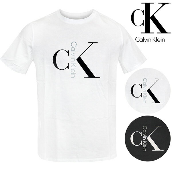 カルバン・クライン Tシャツ メンズ 【期間限定価格】カルバンクライン CALVIN KLEIN 半袖 Tシャツ メンズ カットソー クルーネック コットン CK ロゴ プリント 人気 ブランド 丸首 トップス ストリート アメカジ