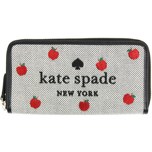 ケイトスペード Kate Spade ラウンドファスナー 長財布 財布 K8200 ウォレット レディース 小銭入れ 付き ロゴ リンゴ 誕生日 プレゼント