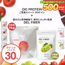 【30％ポイントバック】【LINE新規登録で500円クーポン配布】人気2種！プロテイン OIC PROTEIN 1kg ＆ 食物繊維 DEL FIBER セット300g スプーン付き（袋内に同梱） アシスト乳酸菌 女性【送料無料】 国内生産 ビーレジェンド 難消化性デキストリン ビフィズス菌 オリゴ糖