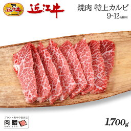 お歳暮 肉 ギフト 早割 新商品セール／近江牛 ギフト 焼肉 特上カルビ 1,700g 1.7kg A5 A4 [送料無料] | 和牛 焼き肉 牛肉 結婚祝い 出産祝い 内祝い お返し ギフト券 贈答用 BBQ 敬老の日 肉 引越し祝い