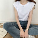 タンクトップ レディース 夏 涼しい インナー トップス Tシャツ ノースリーブ カットソー 重ね着 通学 女性用 シンプル お洒落(4)