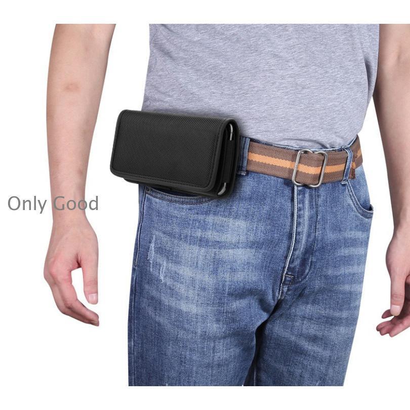 クリップ付き ウエストバッグ ベルト通し マルチポーチ スマホケース 多機種対応 横型 EVA 耐衝撃 携帯ケース 収納バッグ スリム 軽量プレゼント メンズ