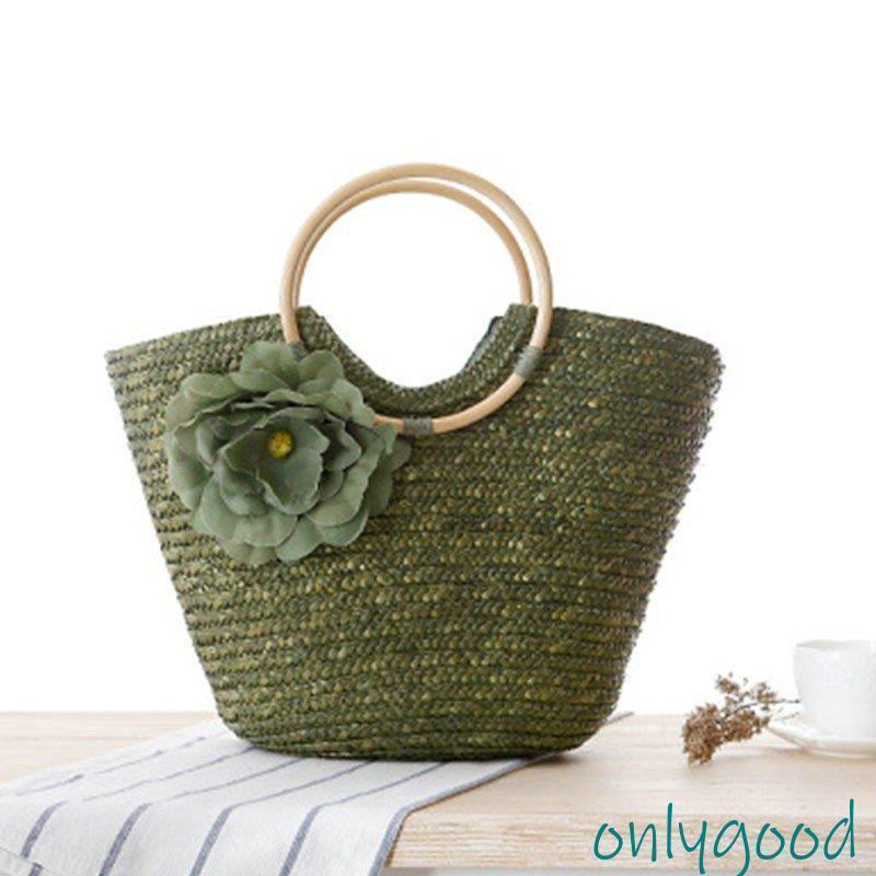 大人気 かごバッグ カゴバッグ レディースバック 通勤 通学 花付き かばん カバン ショルダーバッグ 大容量 春 夏コーデ