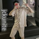 【スーパーセール期間限定】パジャマ メンズ レディース モダール 春夏 2点セット セットアップ ルームウェア Tシャツ 半ズボン 半袖 カップル 大きいサイズ ナイトガウン 部屋着 寝巻き