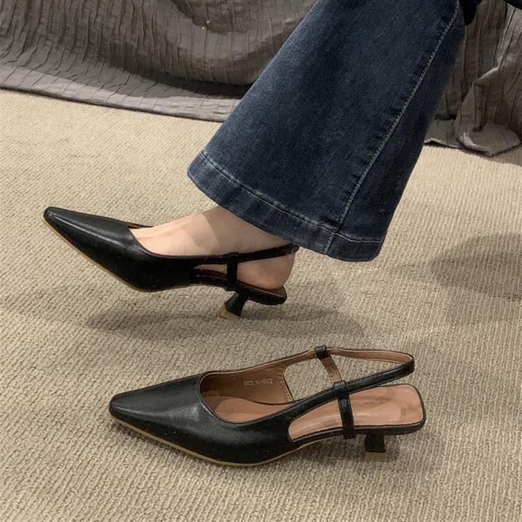 パンプスバックストラップポインテッ...