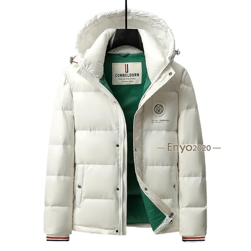 ダウンジャケット メンズ 光沢 防寒着 メンズ ダウン アウター メンズ コート メンズ アウター 冬 白 メンズ大きいサイズ 撥水