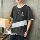 Tシャツ メンズ トップス おしゃれ 夏 カジュアル 丸首 コットン おしゃれ ティーシャツ 半袖 春 夏 夏服 春服 おしゃれ 夏(4)