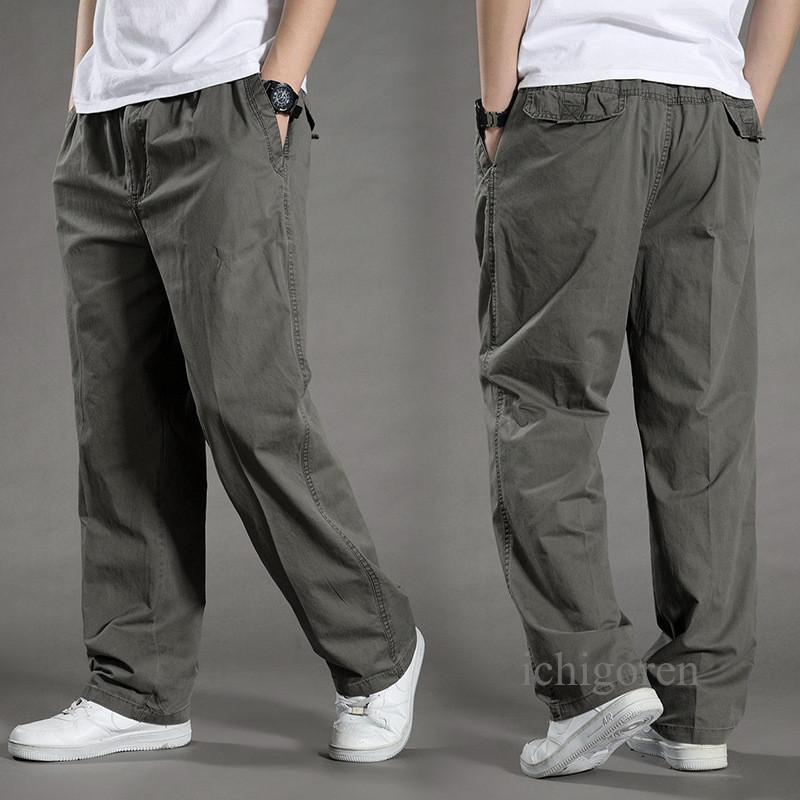 カーゴパンツ ミリタリー メンズ 薄手 コットン 夏 父の日 プレゼント ウエストゴム ワイドパンツ ロング丈 作業着 カジュアル ワークパンツ 登山 釣り 春秋