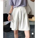 タック ショートパンツ レディース