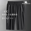 ハーフパンツ 接触冷感 アイスパンツ ゆったり カーゴパンツ 7分丈 メンズ 膝下 夏 短パンツ 半ズボン 大きいサイズあり カジュアル 無地 快適 20代 30代 40代