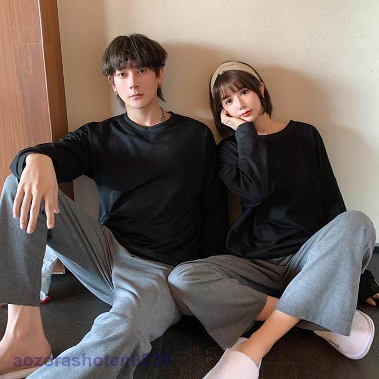 ペア パジャマ カップル ペア ルームウェア夏パジャマ 上下セット長袖 秋 お揃い 結婚祝い プレゼント ギフト ペアルック レディース可愛い メンズ 高級単品売り
