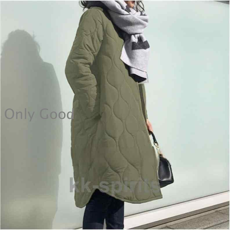 キルティングコート中綿レディースコ...