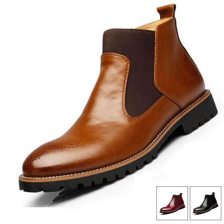 メンズショートブーツブーツワークブ...