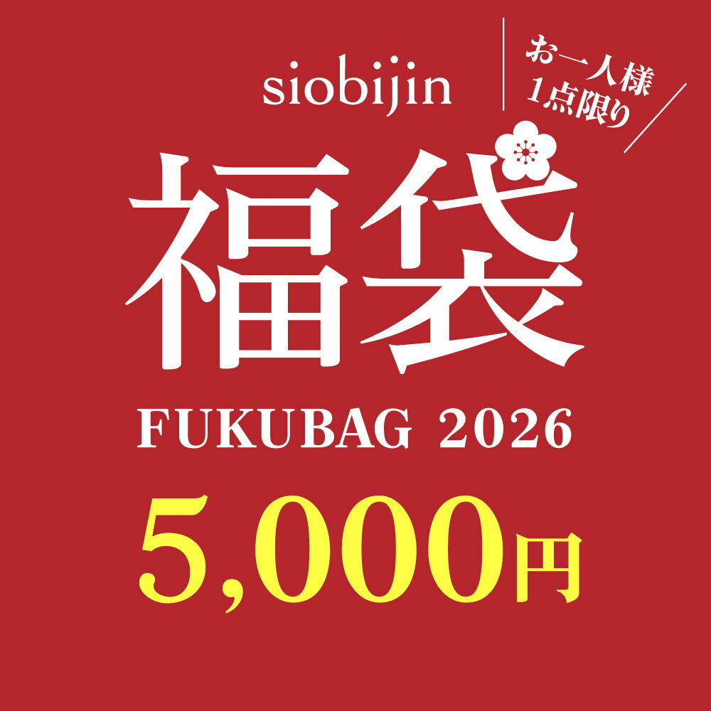 2026年 新春siobijin福袋 TANSAN siobijin MIST 125g x2本 siobijin JAMU SOUP 200ml×1本 塩美人 200g ..