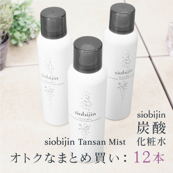 まとめ買い価格-12本/1本当たり1 584円 化粧水 炭酸化粧水 炭酸ミスト 大容量125g/1本当たり TANSAN siobijin MIST 塩美人/しおびじん/シオビジン スプレー お得ケース買い 卸し 業務販売 業務…