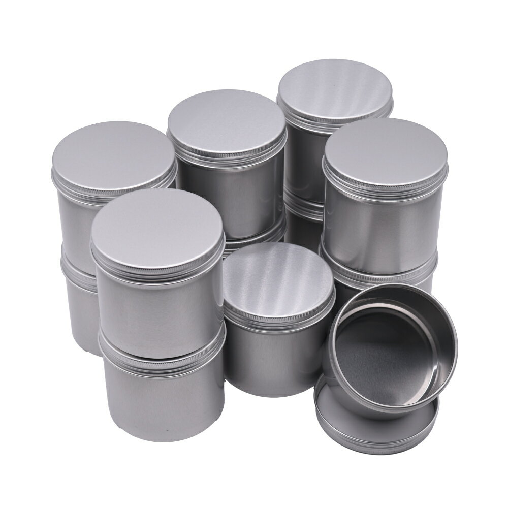 楽天ベルハンマーSHOP楽天市場支店スズキ機工 丸型アルミ缶 金属製コンテナ82*75mm（D*H） 350ml AL8275 12個入り