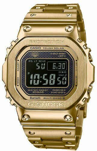 ジーショック GMW-B5000GD-9JF フルメタル CASIO カシオ G-SHOCK 令和のミスタージーショック 人気 電波ソーラー ブルートゥース搭載 バンド調整無料 男のジーショック 抜群の存在感 男の腕から語り掛ける時計ジーショック　プレゼントに最適　 お祝い 就職祝い