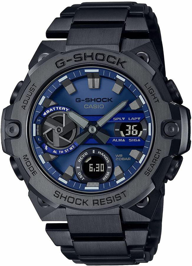 g-shock 腕時計 男性用 ジーショックCASIO カシオ G-SHOCK G-STEEL 国内正規品 人気 新品 合格 進学 記念日 お祝い 誕生日 就職祝い 結婚 結納 還暦 最適 ラッピング無料 電波時計 メタルバンド アナログ ブルートゥース機能搭載 GST-B400BD-1A2JF